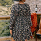 Autumn Bloom Mini Dress
