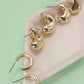 Bubbled Hoop Earring Set