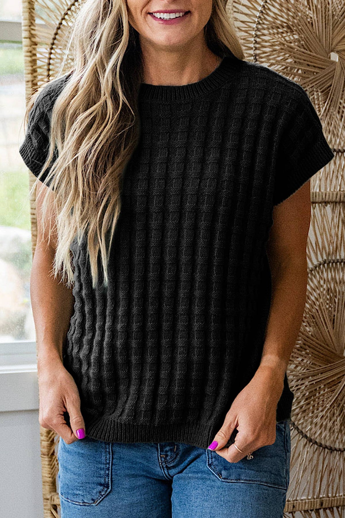 The Textured Essential Sweater