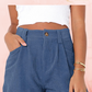 Full Size High Waist Shorts with Pockets