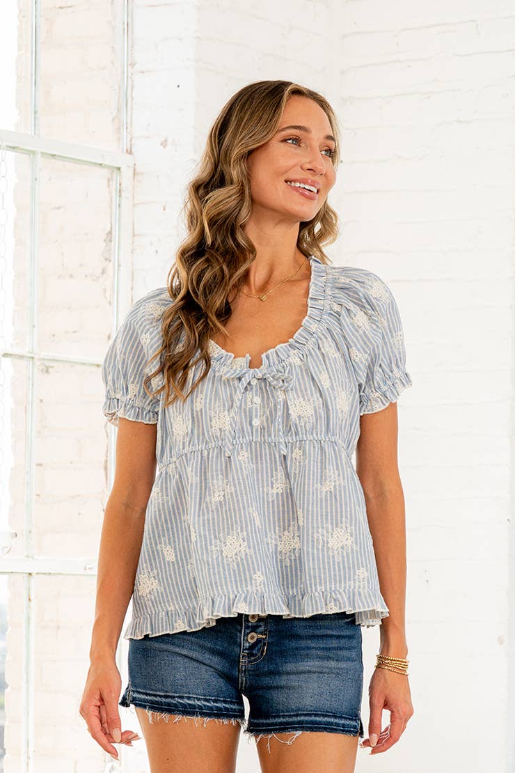 Whisper Blue Top