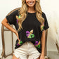 Fleur De Lis Mardi Gras Top