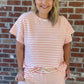 Soft Textured Striped Top