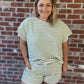 Soft Textured Striped Top
