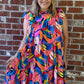 Exotic Flutter Sleeve Dress