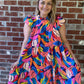 Exotic Flutter Sleeve Dress