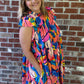 Exotic Flutter Sleeve Dress