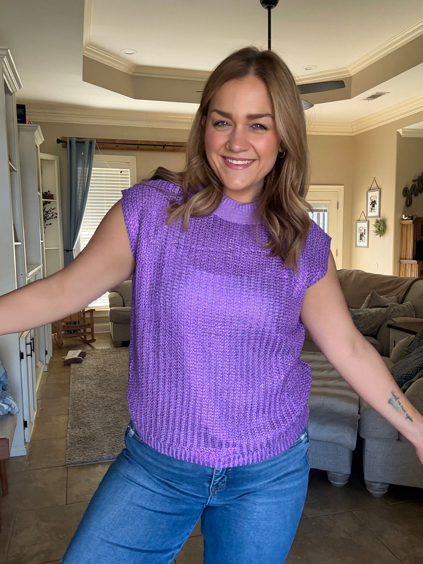 Sparkle In Purple Top