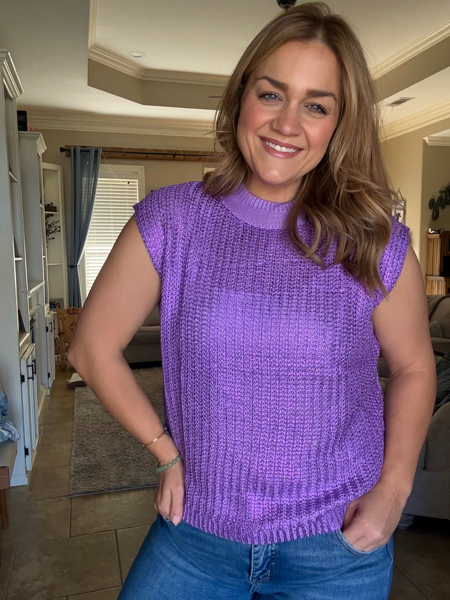 Sparkle In Purple Top