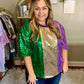 Mardi Gras Glam Sequins Top