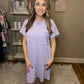 Lavender Pocket Tee Dress