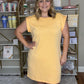 Cap Sleeve Scuba A-Line Dress
