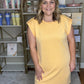 Cap Sleeve Scuba A-Line Dress