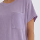 Lavender Pocket Tee Dress