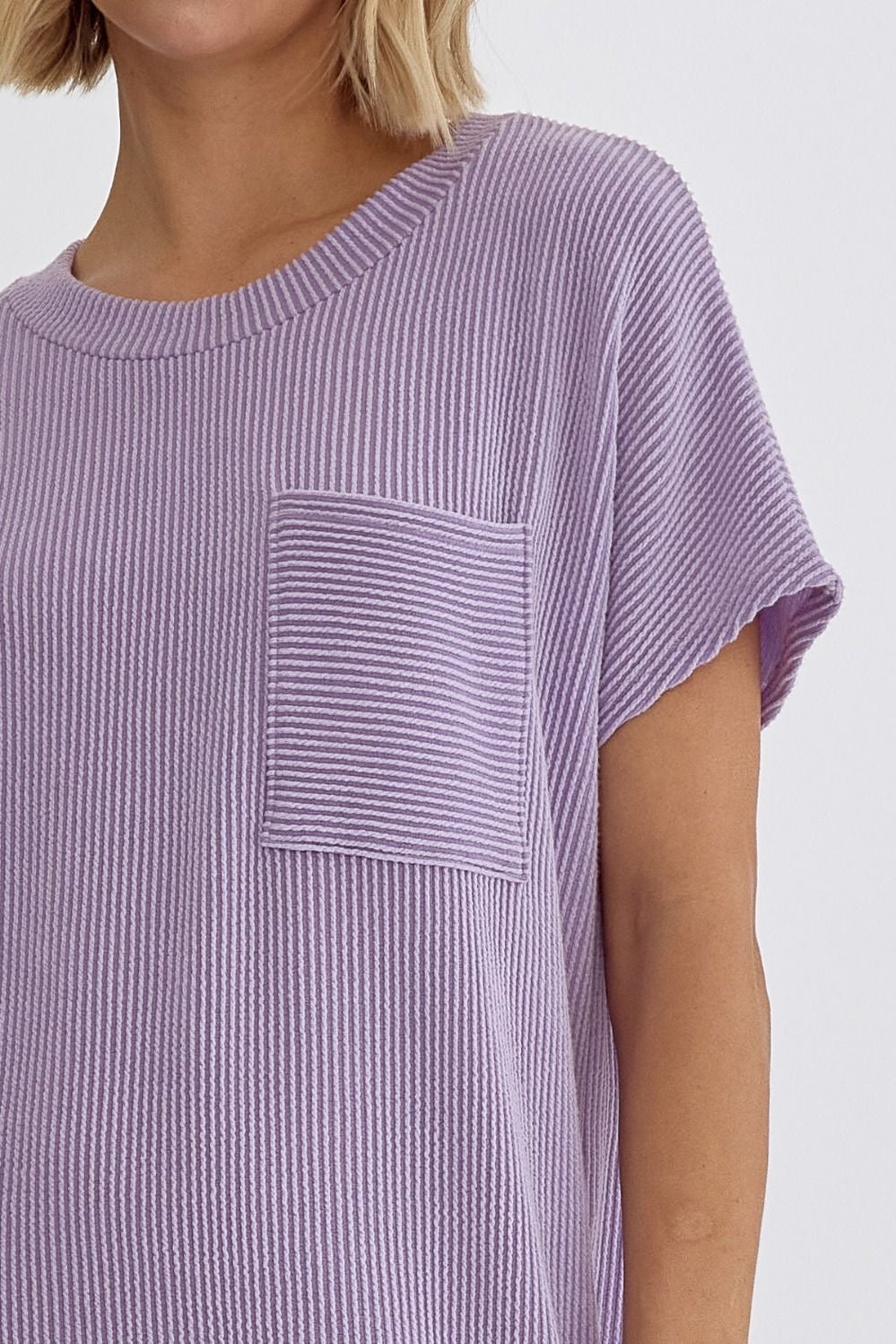 Lavender Pocket Tee Dress