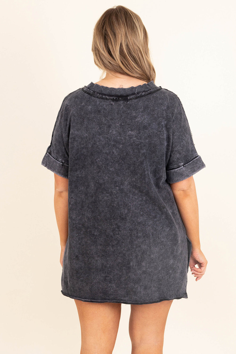 Mineral Wash Pocket Oversize Tee