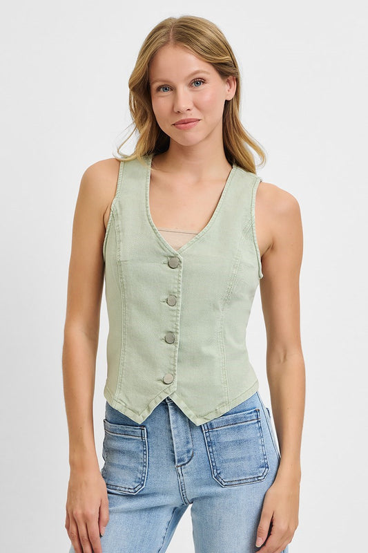 Pistachio Charm Vest