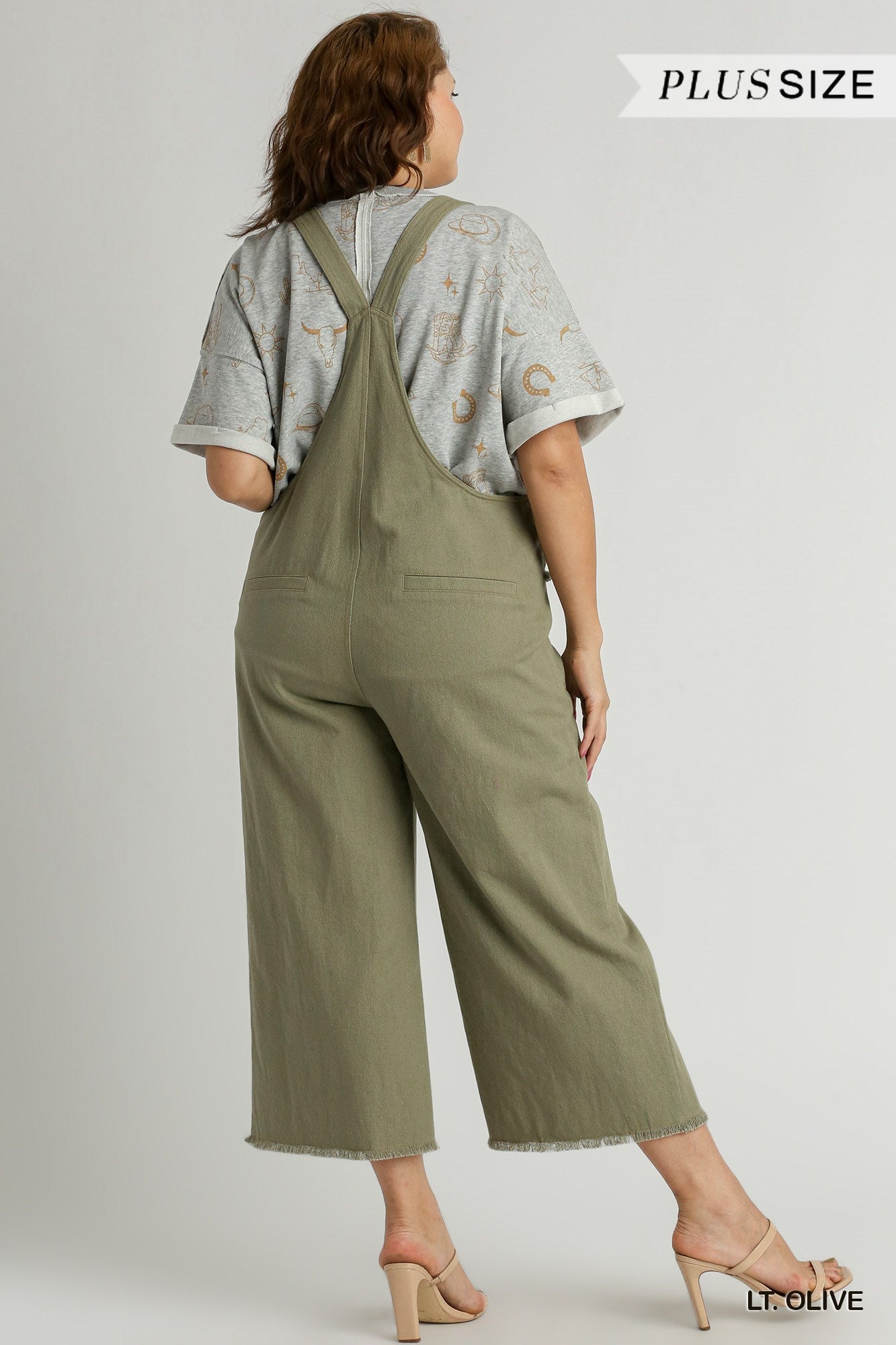 Plus Twill Cotton Jumpsuit