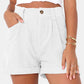 Full Size High Waist Shorts with Pockets