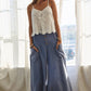 Cotton Gauze Washed Pants
