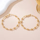 Evergold Beaded Hoop Earings