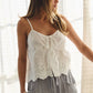 Eyelet Embroidered Cami Top
