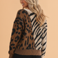 Wild Side Leopard & Zebra Sweater