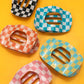 Plaid Mint Hair Clip