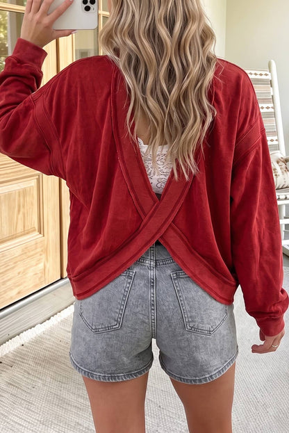 Comfort Cutout Sweatshirt