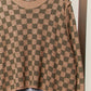 Checker Knit Sweater