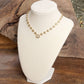 Crystal Dot Bezel Pendant Necklace