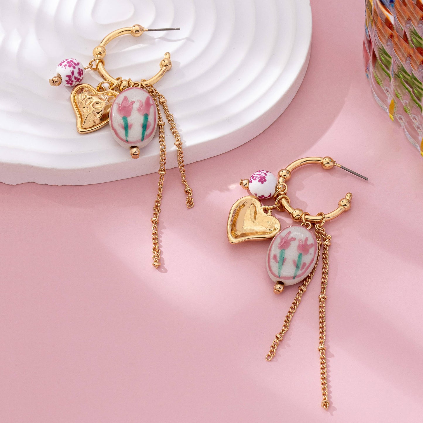 Vintage Spring Hoop Earrings