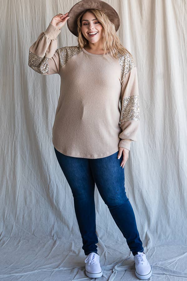 Plus Holiday Glimmer Sweater