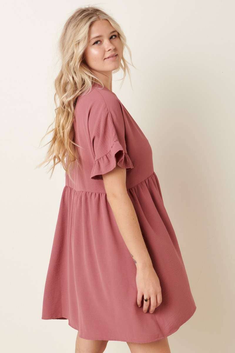 Mulberry Airy Mini Dress