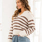 Cozy Mocha Stripe Sweater