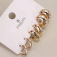 Bubbled Hoop Earring Set