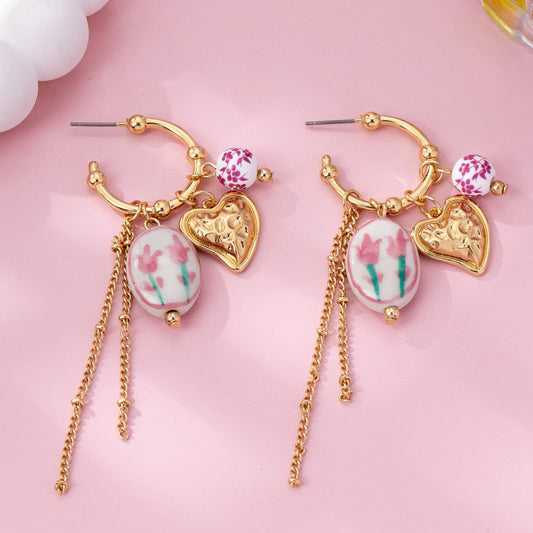 Vintage Spring Hoop Earrings