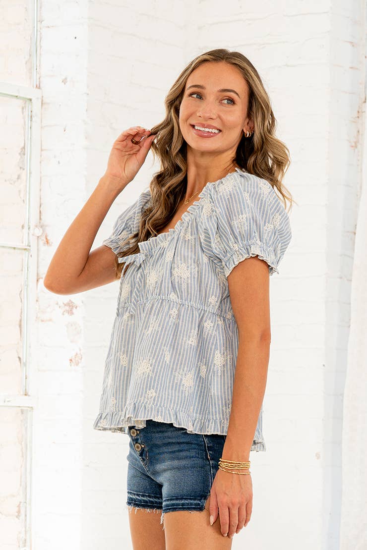 Whisper Blue Top