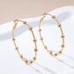Evergold Beaded Hoop Earings