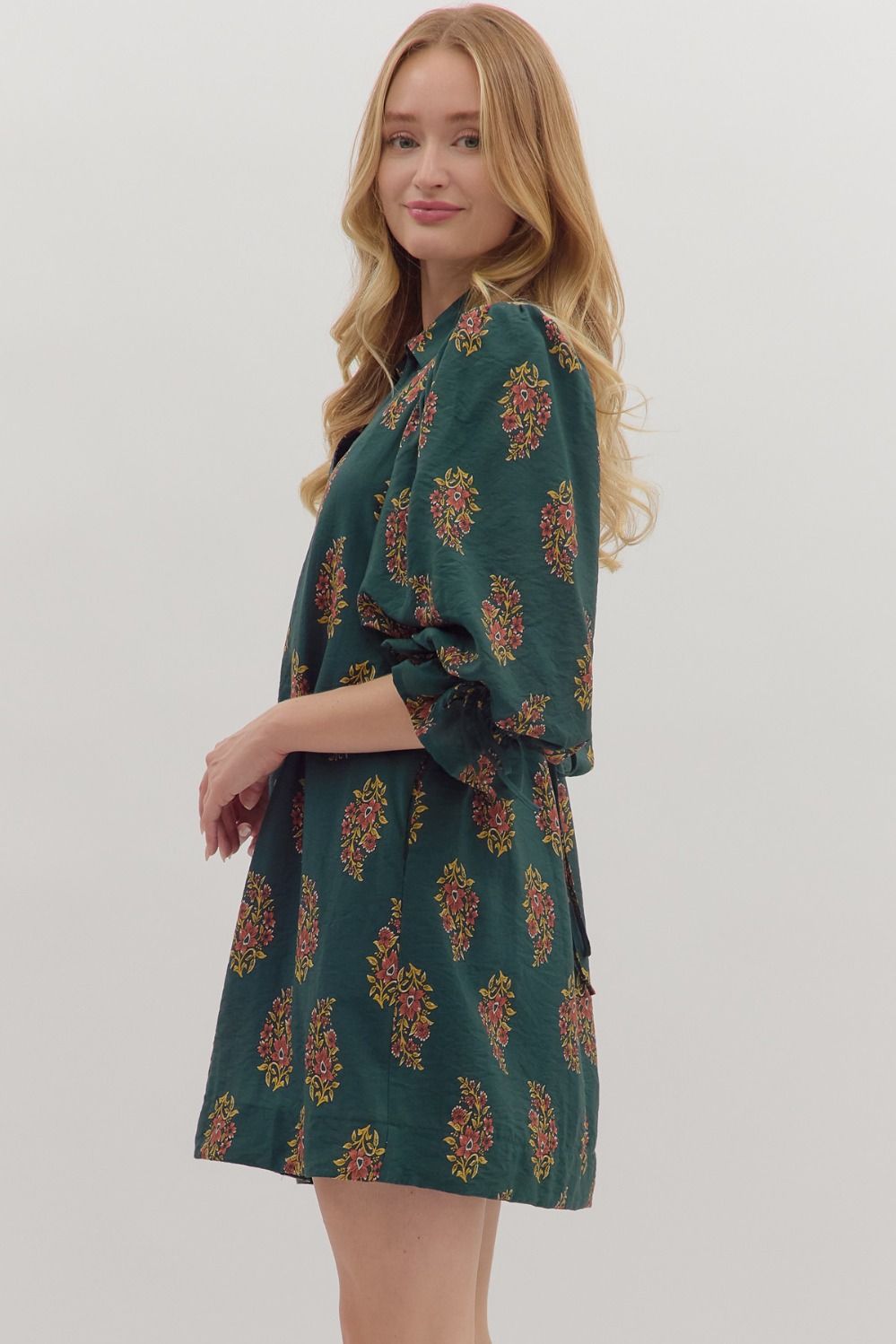 Evergreen Blossom Dress