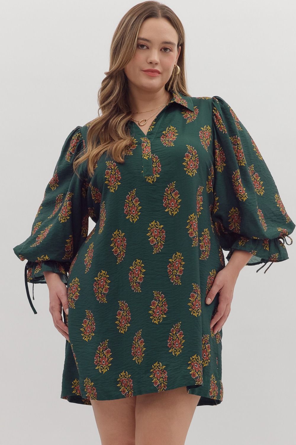 Evergreen Blossom Dress