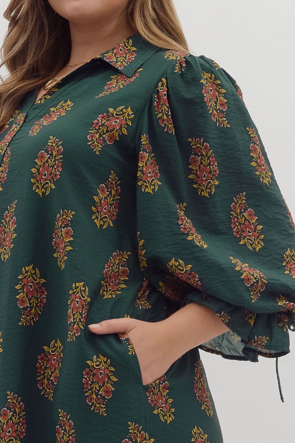 Evergreen Blossom Dress