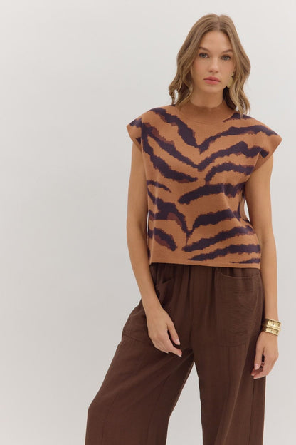 Fierce Tiger Knit Sweater