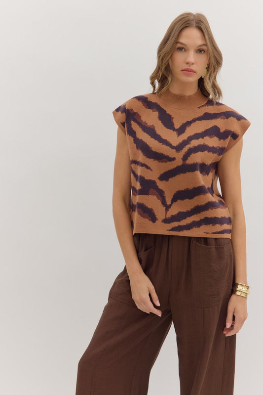 Fierce Tiger Knit Sweater
